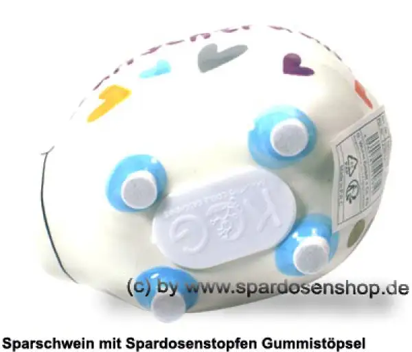 Sparschwein Kleinsparschwein 3D Wunschtraum weiß Keramik E